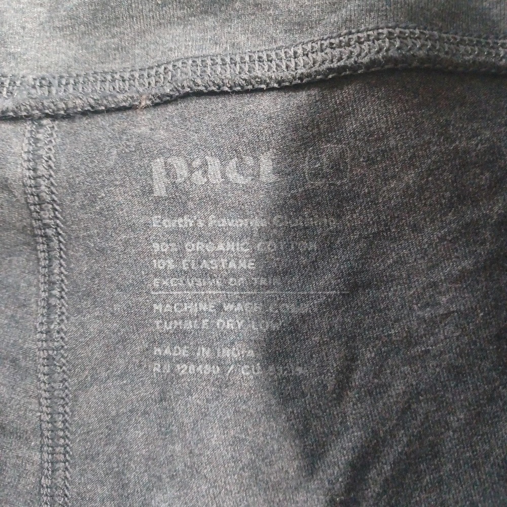Pact Pants Womens Large Gray Jersey Knit Jegging Elastic Waist Stretch Casual - Picture 4 of 6